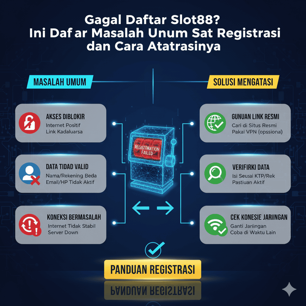 Gagal Daftar Slot88? Ini Daftar Masalah Umum Saat Registrasi dan Cara Mengatasinya